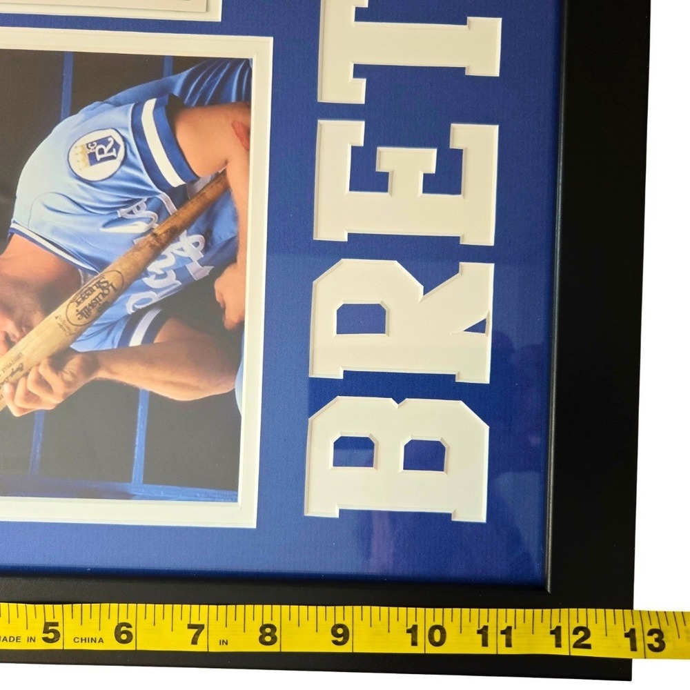 George Brett Framed Photo/Card Royals OS Blue White Sports Fan Memorabilia MLB - Picture 3 of 6